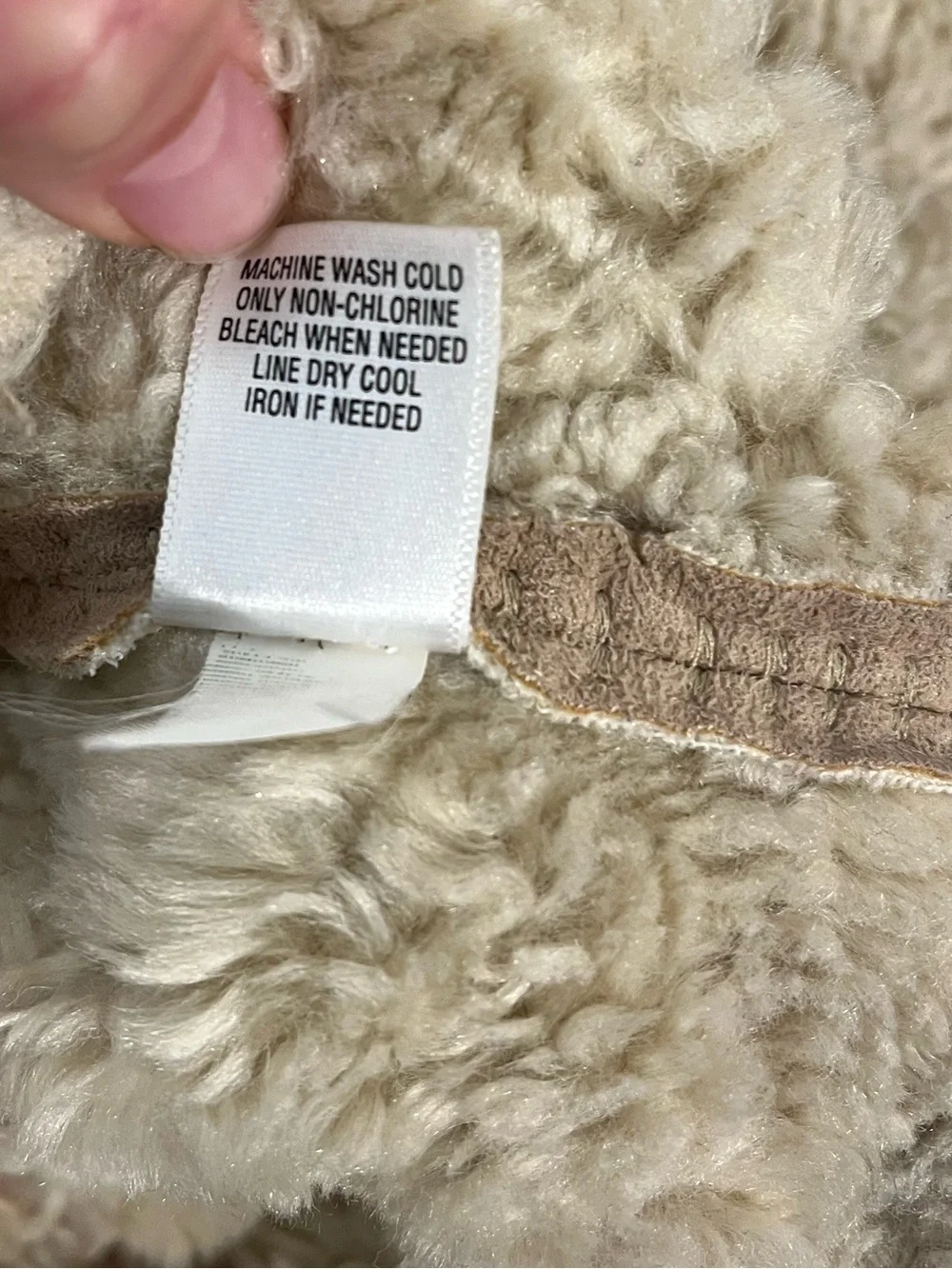 Mossimo Tan Faux Suede Coat Faux Fur Shearling Lining 70s Vintage Inspired